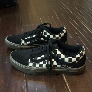Brand New Vans Classic Black and White Checkered Shoes